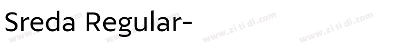 Sreda Regular字体转换